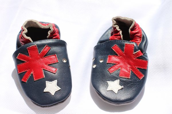 Baby Shop |Australian Flag Soft Sole Leather Baby Shoes - Australia ...