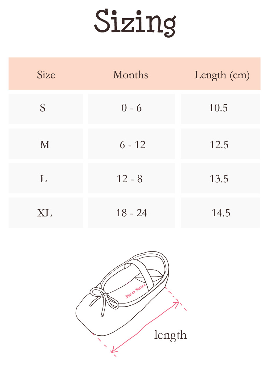 Piperlime Shoe Size Chart