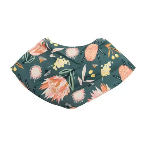 Bandana Bibs – Aussie Floral Khaki