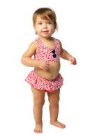 Cupid Girl Bubble Hearts Frill Bikini (Size 0 to 4)