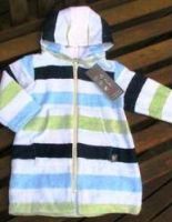 Swim Towelling Cover Up - 100% Bamboo/Organic - Blue Stripe (Last size 6-12mths)