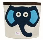 3 Sprouts - Storage Bin - Elephant (Blue)