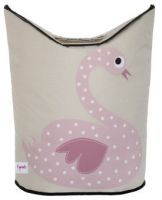 3 Sprouts - Laundry Hamper /Toy Storage - Swan 