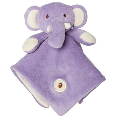 My Natural Organic Cotton Lovie Blanket - Elephant