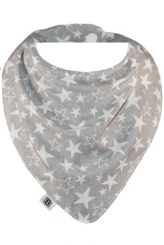 Bibska Bib - Grey Stars Dribble Bib -Bandana Bib