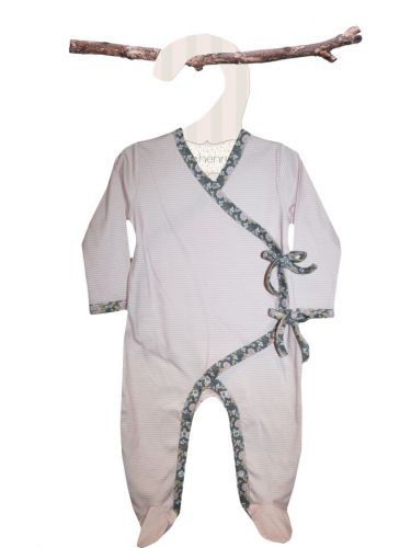 Love Henry Grace Winter Onsie - Pink Stripe