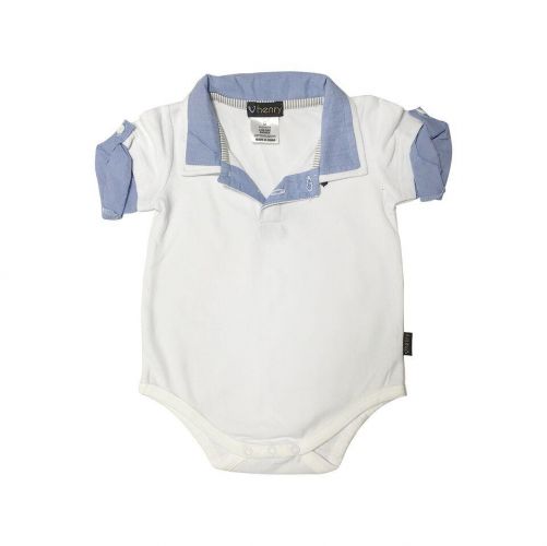 Love Henry Hamptons Austie Romper - White (000 to 2)