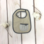 Love Henry Hamptons Pocket Bib - Linen