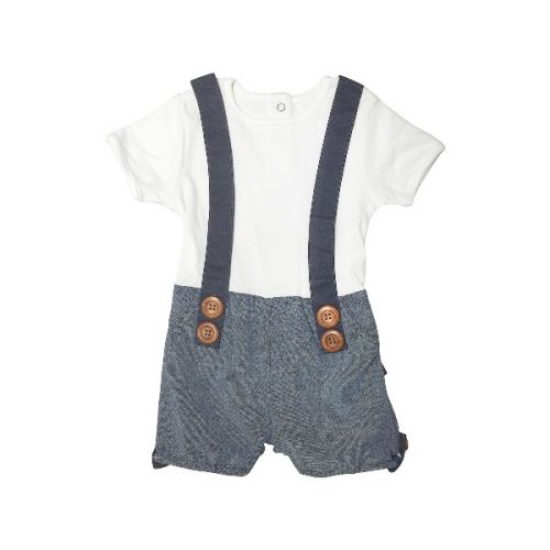 Love Henry Digby Boys Playsuit - Hamptons Dark Chambray