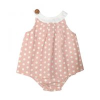 Love Henry Indigo Sofia Playsuit Pink & White Spot (Sizes 000 to 1)