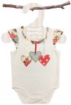 Love Henry Rose Hearts Romper - Only size 2 left