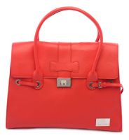 Nova Harley - Elegant Orange Leather Nappy Bag