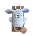 Bruce the Blue Bunny Dingaring Teething Toy Rattle