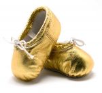 Pitter Patter Soft Sole Baby/Toddler Ballet Shoes - Gold Dust (XL)