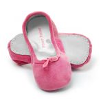 Pitter Patter Soft Sole Baby/Toddler Ballet Shoes - Amelie - Suede (L & XL)