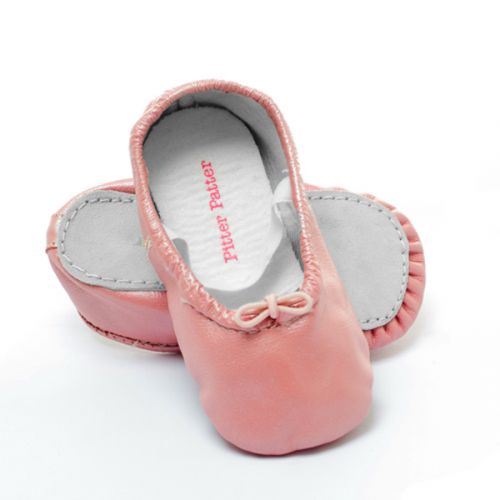 Pitter Patter Soft Sole Baby/Toddler Ballet Shoes - Cotton Candy (only 18-24mths left)