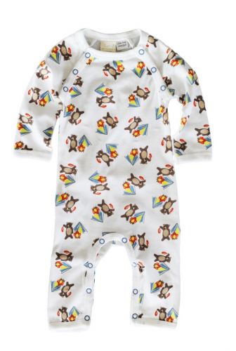 Sapling -Organic Cotton Romper -Camping Bear