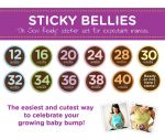 Sticky Bellies Oh Sew Ready Maternity - Milestone Stickers 12-40 Weeks