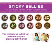 Sticky Bellies Oh Sew Ready Maternity - Milestone Stickers 12-40 Weeks