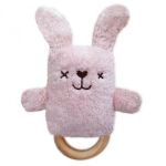 RETIRED Betsy the Pink Bunny Dingaring Teething Toy Rattle