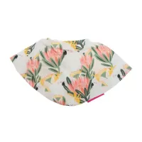 Cockatoo Peach Protea Bandana Bib