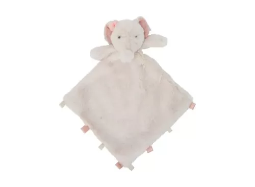 Elephant Comforter Baby Blankie - Pink backing