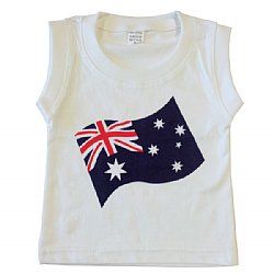 Australia Flag Sleeveless T-Shirt Top - Australia Day