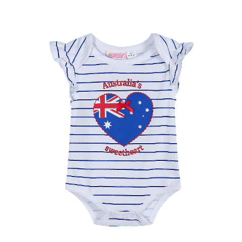 Aussie Sweetheart Bodysuit Australian Themed Baby Clothes