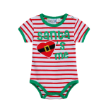 Santa Loves Me - Striped Onsie - Baby Christmas Outfit (Sizes 000 to 1) 