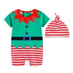 Elf Romper Set - Santa's Helper - Baby Christmas Outfit 