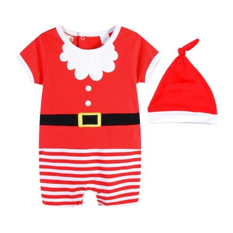 Little Santa Romper Set - Baby Christmas Outfit Sizes (000 to 1)