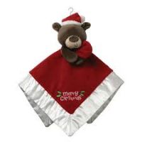 Santa Bear Christmas Baby Comforter