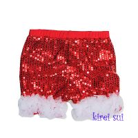 Sparkly Christmas Shorts - Red (last one size 5-7 years)
