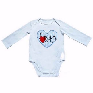 I Love Dad Long Sleeve Bodysuit (only 3-6 mths left)