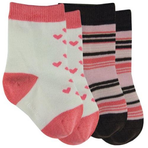 Coral BabyLegs Socks - 2 Pair Pack Size 0-12m & 2-4y