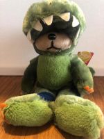 Rare Green Rex the Dinosaur Bear - Beanie Kid