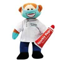 Dr Chomp the Dentist Bear - Beanie Kids