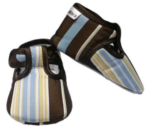 Baby Bella Maya Baby Shoes - Beary Blue Stripe