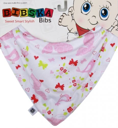 Bibska Bib - Flutterby Butterfly Kisses - Dribble Bib