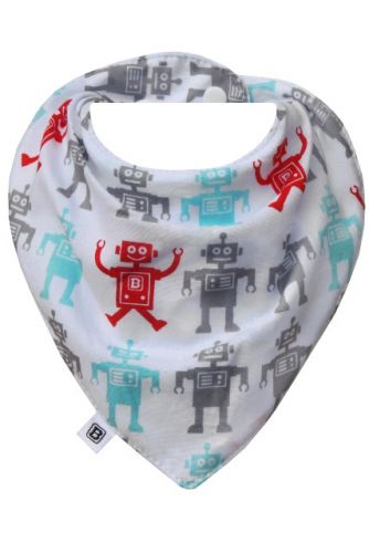 Bibska Bib - Robot- Dribble Bib -Bandana Bib