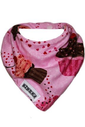 Bibska Bib - Cupcakes - Limited Edition - Dribble/Bandana Bib