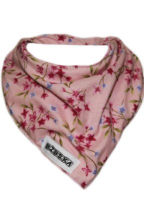 Bibska Bib - Pink Flower - Dribble/Bandana Bib - Limited Edition