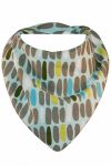 Bibska Bib - Blue Stones (Organic Cotton Bamboo) - Dribble/Bandana Bib