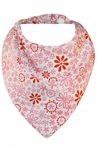 Bibska Bib - Floral (Organic Cotton Bamboo) - Dribble/Bandana Bib