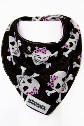 Bibska Bib - Skulls n Bows - Dribble/Bandana Bib