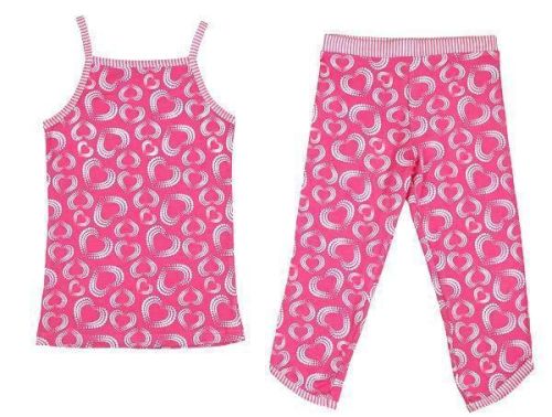 Bluebelle 2 piece pyjama set - berry trio - bamboo (sizes 6 to 9 years)