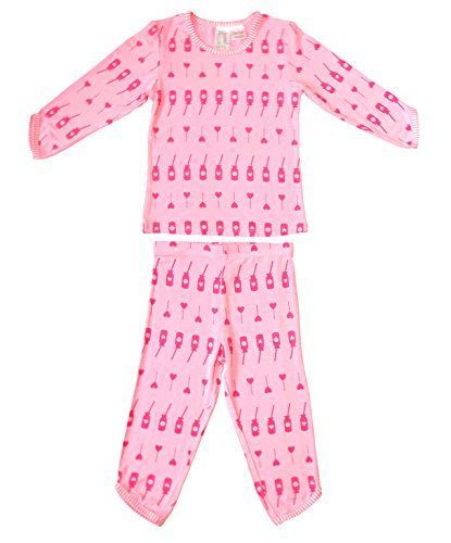 Bluebelle 2 piece Pyjama Set - Milk Bottles - Bamboo (Sizes 8 to 10 years)