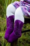 Bootzies - Texas Hold Her Purple Tights (last size left 6-18mths)
