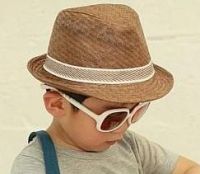 Bryce - Coffee Fedora /Boys Hat