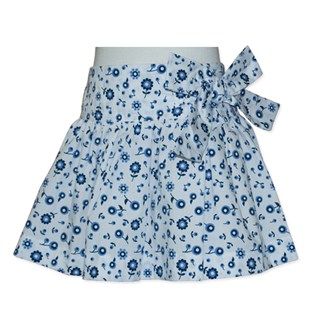 Candy Stripes - Blue Floral Skirt (only sizes 0 left)